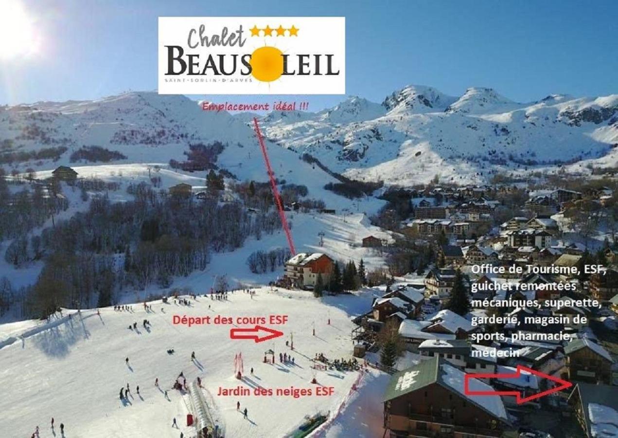 Chalet Beausoleil 4 Etoiles - Prestige - Au Pied Du Col De La Croix De Fer Saint-Sorlin-d'Arves Exterior photo
